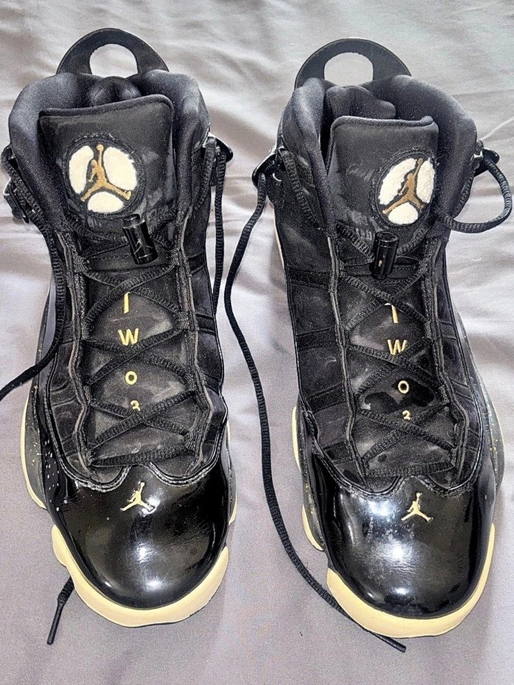 Jordan Air Jordan 6 Rings "Black Metallic Gold" Black & Gold Men's US 12